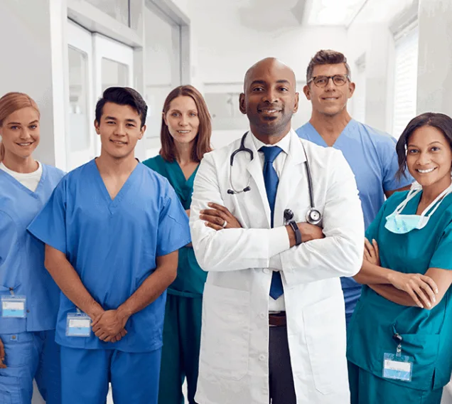 group of doctors and nurses