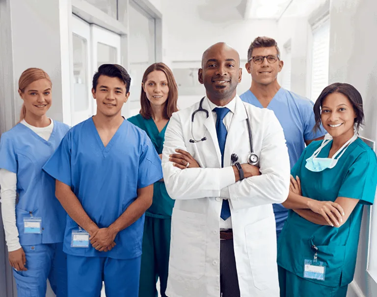 group of doctors and nurses
